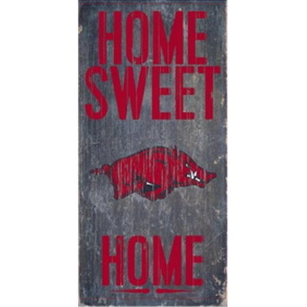 Fan Creations Arkansas Razorbacks Wood Sign - Home Sweet Home 6"x12" 7846004801